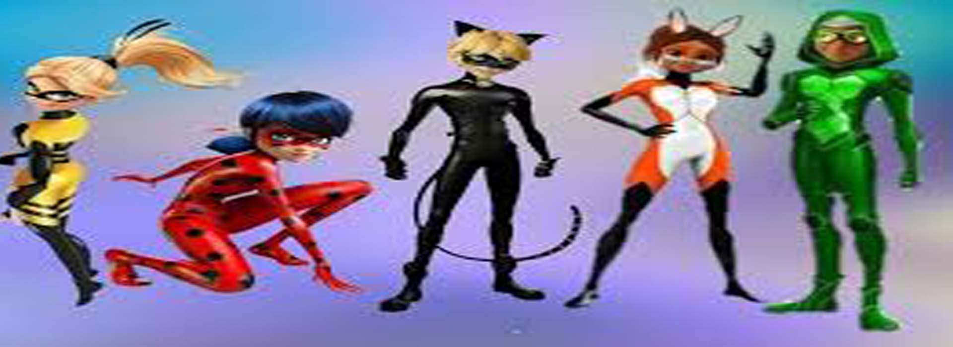 Slider d'images de l'animation LadyBug et Le Chat Noir